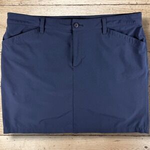 EDDIE BAUER Stretch Golf Pickleball Tennis Skort Skirt Women's Size 14 Navy Blue